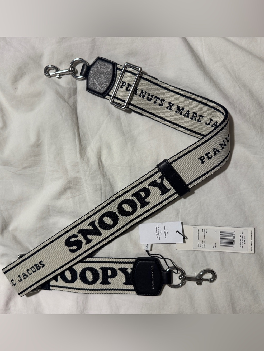 Marc Jacobs x Peanauts Black & Cream Snoopy Canvas Bag/purse